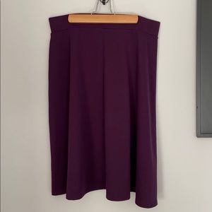 Purple A-Line Skirt